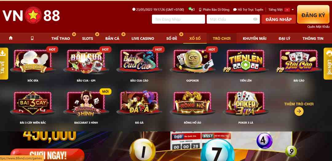 Casino siêu VIP với đa dạng tựa game ở VN88